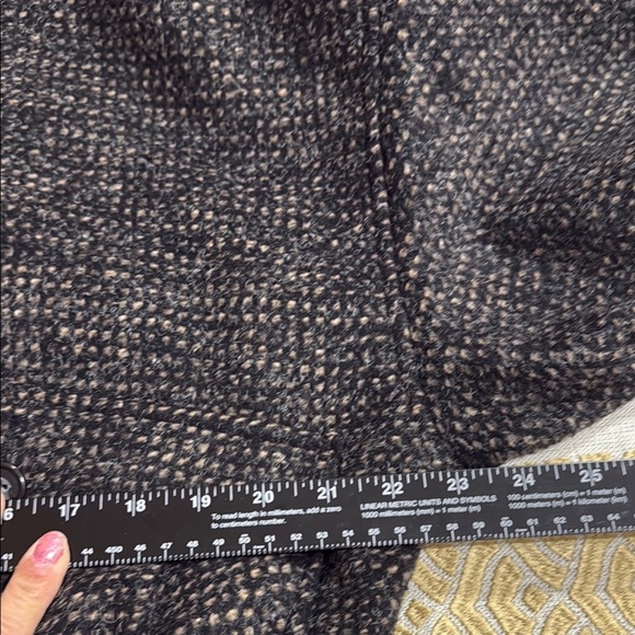 (P2)Florenzi vintage wool jacket with leather collar and shoulder pads, size L,W - Picture 14 of 16